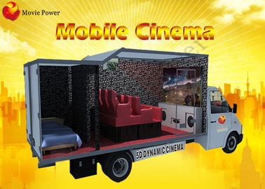 داینامیک Kino 5d Truck سینمای سیار فیلم سینما پروژکتور هولوگرام 7 بعدی صندلی حرکتی صندلی