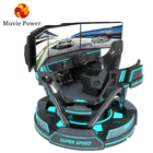 VR 3-اسکرین مسابقه ماشین واقعیت مجازی شبیه ساز 6-Dof سیاه ماشین مسابقه بازی ماشین 5d رانندگی ماشین بازی برای مرکز خرید