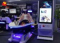 سفید رنگ 9D VR سینما شبیه ساز اسلاید پویا با بازی های Coaster و Roller Coaster