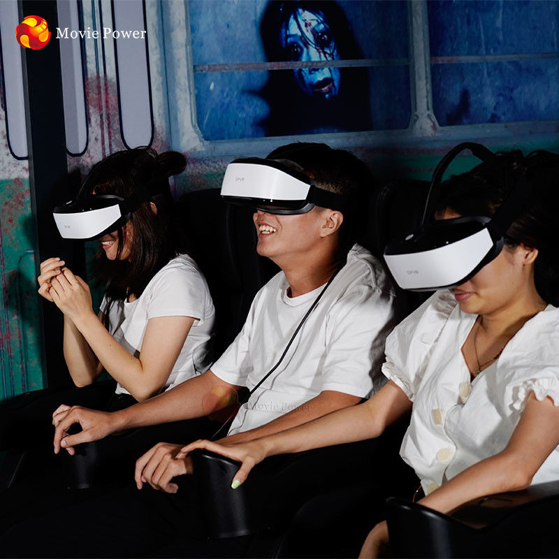 الکتریک 1/3 صندلی 9d VR سینما شبیه ساز SingleTriple تعاملی واقعیت مجازی 9d