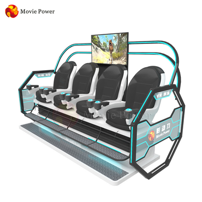 4 نفره 9D VR Cinema Theatre Roller Coaster برای شهربازی سرپوشیده