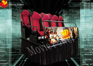 تجهیزات سینمای الکتریکی 5D فیلم سینمایی فایبر گلاس قرمز زرد