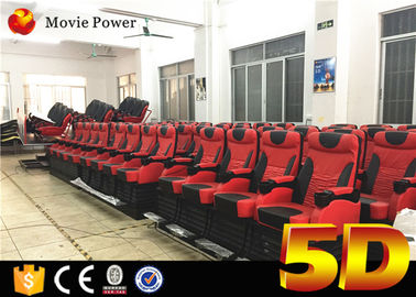 200 صندلی سیستم الکتریکی 3 DOF بزرگ مقیاس 4D تئاتر فیلم با اثر باران و صندلی متحرک