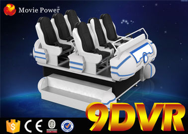 سیستم برق 220V سیستم 9D VR صندلی خانواده 6 صندلی مناسب برای کودکان و بزرگسالان
