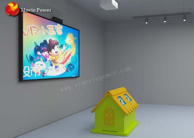 VR Amusement Park Indoor Interactive Projection کودکان بازی نقاشی ماشین بازی 1.5 KW 1