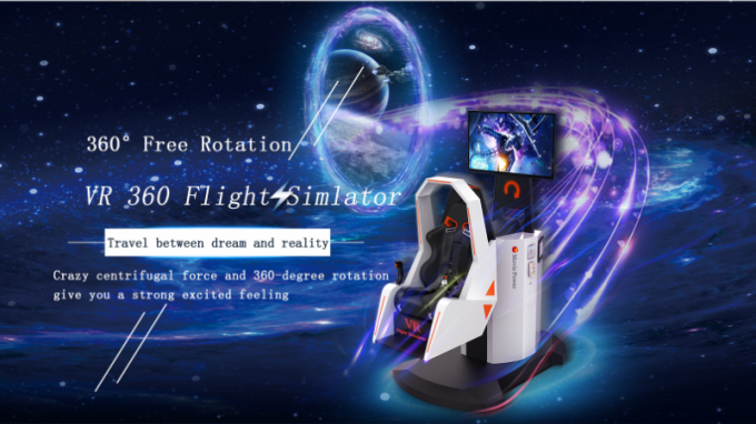 Roller Coaster 360 Flight Simulator / 9d Vr Motion Simulator صندلی مواد فایبرگلاس 0