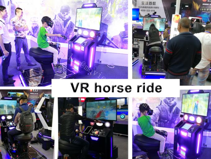 VR ماشین ورزش شبیه ساز اسب سواری VR Dynamic Kids Shooting 9d VR Gaming Equipment 1