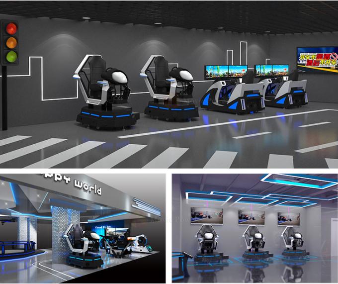 شبیه ساز بازی ماشین VR Racing 9D Electric Platform Racing Car VR Racing Indoor Playground 1