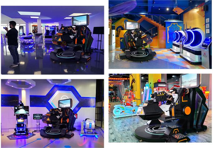9d VR Indoor Amusement Equipment 360 درجه واقعیت مجازی بازی ماشین 1