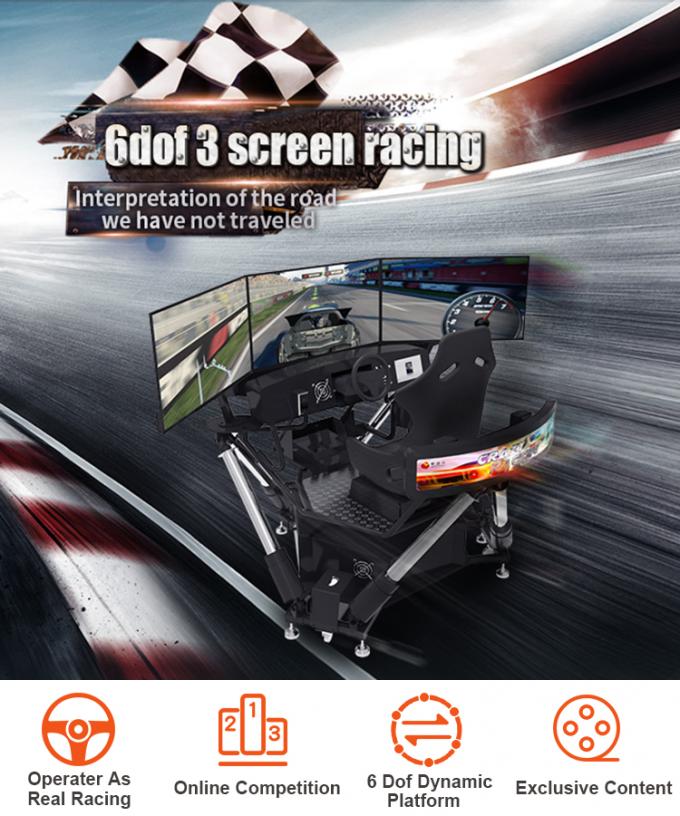 فیلم قدرت سه صفحه تجهیزات آموزش برق Vr Car Simulator Driving 0
