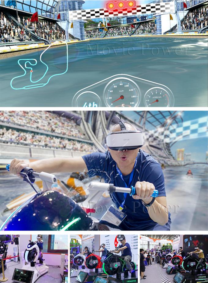 ماشین بازی شبیه ساز مسابقه اتومبیل رانی VR 9d محصولات پارک تفریحی 0