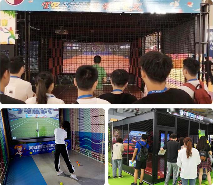بازی آمادگی جسمانی تعاملی 9d واقعیت مجازی تجهیزات تنیس Vr بازی ورزشی 0