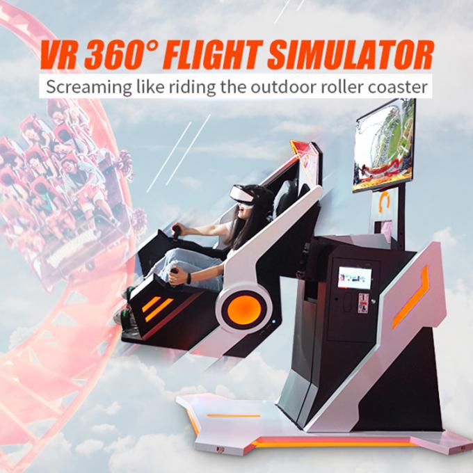 شبیه ساز پرواز Amusement Park 360 درجه VR Roller Coaster Flight 0