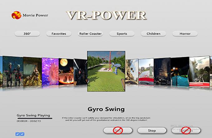 Movie Power 9D VR Cinema Simulator 4 نفر Roller Coaster واقعیت مجازی ماشین بازی آرکید 1