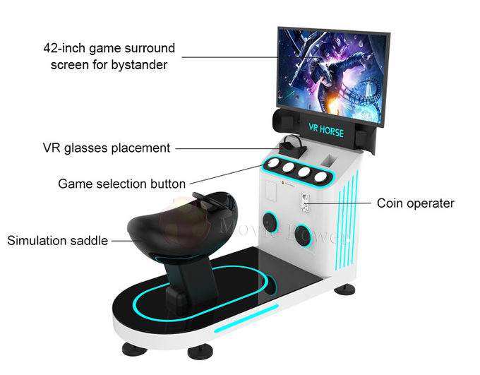 اسب سواری 4d 8d 9d شبیه ساز واقعیت مجازی VR بازی آرکد ماشین 2