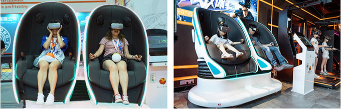 مرکز خرید 9D صندلی تخم مرغ رولر کوستر شبیه ساز واقعیت مجازی ماشین بازی صندلی های پویا 3