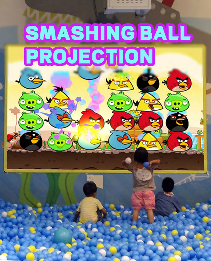 بازی های پرژکشن دیواری طبقه بزرگ برای بچه ها پارک بازی های داخلی 3D بازی توپ تعاملی برای بچه ها 0