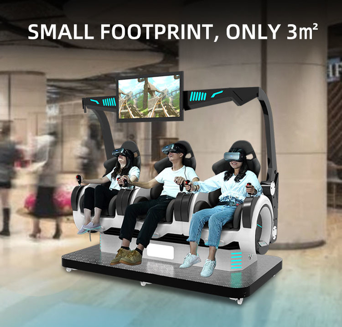 3 صندلی شبیه ساز واقعیت مجازی سکه 5D ماشین بازی 9D صندلی سینما 5