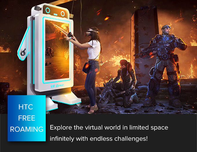 بازی های تیراندازی VR 9D VR بازی های تعاملی با سکه ها سیستم پرداخت کارت برای پارک VR 2