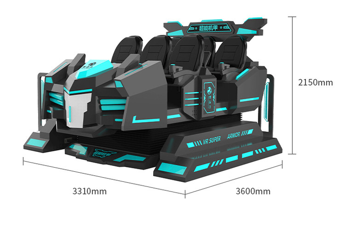 6 صندلی 9d سینما VR سینما بازی واقعیت مجازی رولر کوستر VR تجهیزات 7