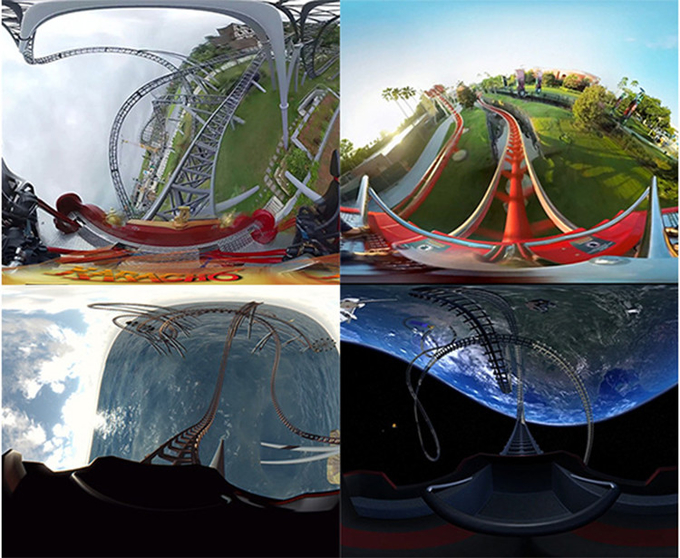 3D 9D VR Cinema واقعیت مجازی Roller Coaster 360 Rotating Vr Chair Flight Simulator Machine Game 2
