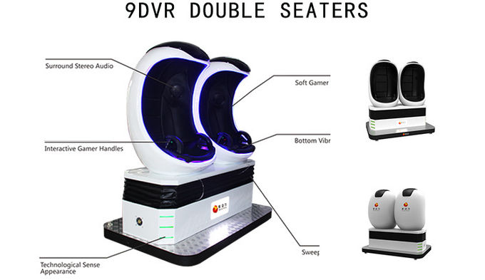 تعاملی 9D شبیه ساز واقعیت مجازی سینما 2 صندلی 360 درجه بازی بازی 1