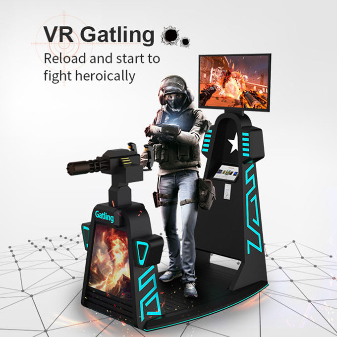 VR Simulator 9d واقعیت مجازی HD Arcade 360 ​​سینما پرواز تیراندازی 0