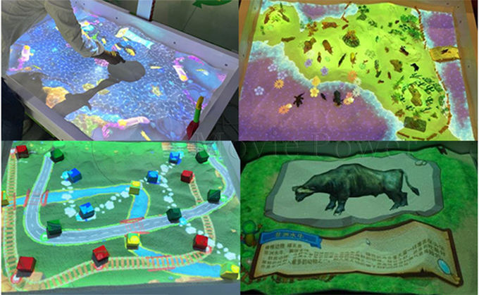 جعبه شن و ماسه بازی تعاملی چندنفره بازی تعاملی زمین بازی داخلی کودکان و نوجوانان 1