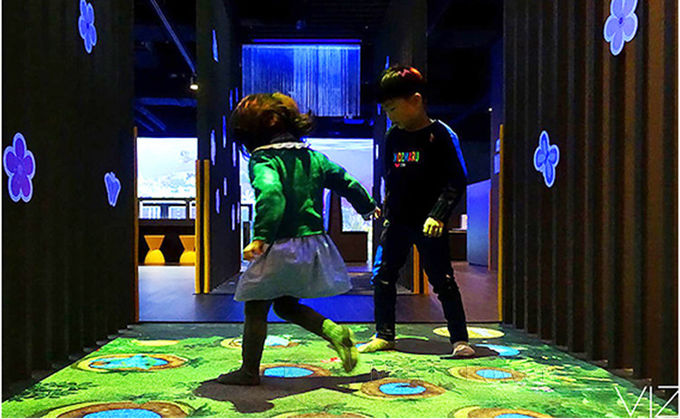 بازی تعاملی سه بعدی فیلم Power Projection برای کودکان در طبقه همکف و دیوار 0