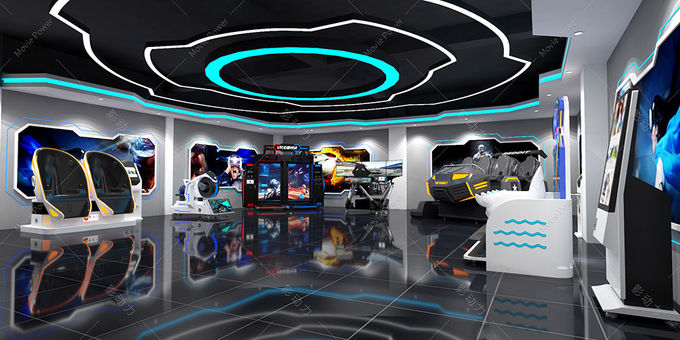 9D VR Theme Park زمین بازی سرپوشیده کودکان سرگرمی تجهیزات واقعیت مجازی 0