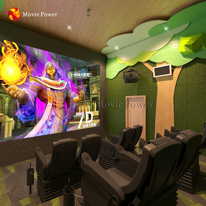 سرگرمی 9D VR Simulator 5D Cinema Motion Chair تجهیزات VR تم سینمای 5 بعدی 0
