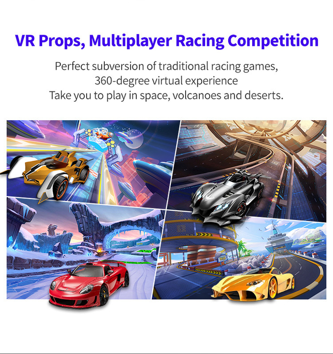 تجهیزات شبیه ساز رانندگی با واقعیت مجازی 9D Racing برای پارک موضوعی 1