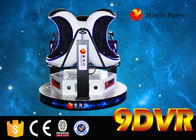 سیستم الکتریکی 220V Motional 9D Egg واقعیت مجازی 3 صندلی ساخته شده از فایبر گلاس