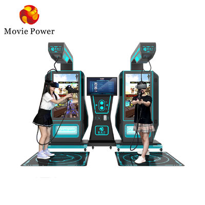 9d VR بازی بازی تیراندازی آرکد ماشین بازی واقعیت مجازی کَت Super 2 Player Gun Simulator