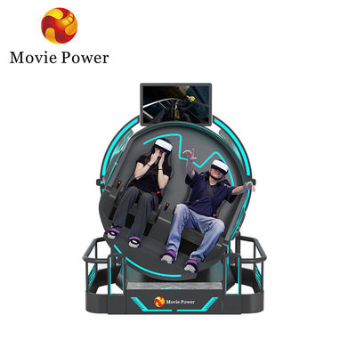 2 صندلی 9d ماشین های کوهستانی 360 چرخش VR سینما 360 درجه شبیه ساز صندلی های پرنده