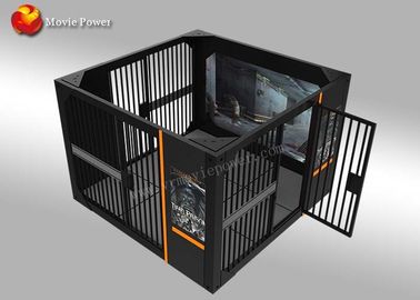 220V Standing Up 9D VR بازی ماشین چند نفره الکترونیکی اتاق فرار خالی از سکنه
