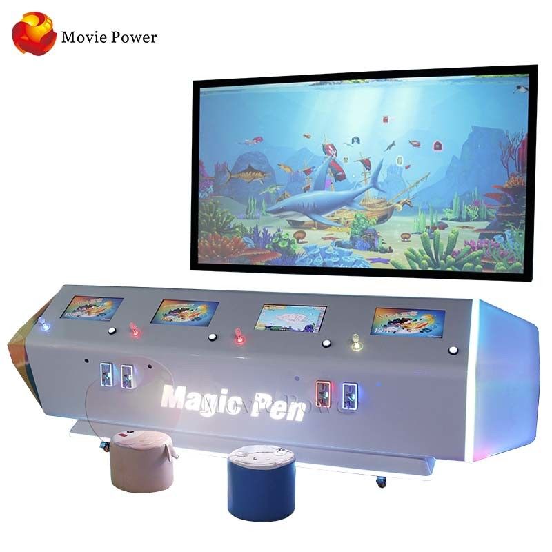 Theme Park Equipment Children Interactive Painting Games Projection