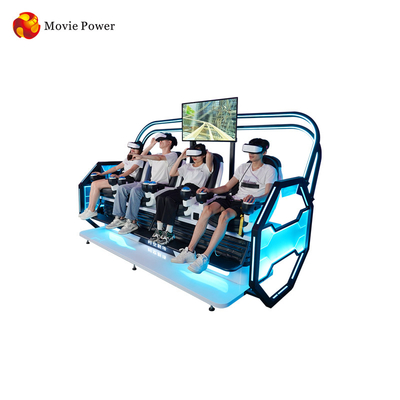 Movie Power 9D VR Cinema Simulator 4 نفر Roller Coaster واقعیت مجازی ماشین بازی آرکید