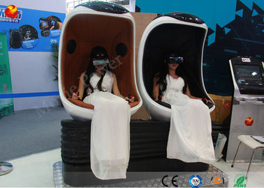 2 Seats VR Egg Cinema Simulator 9d Motion Rider بازی Roller Coaster واقعیت مجازی