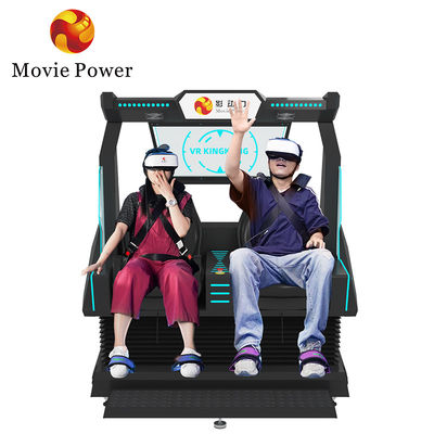 دو صندلی رولر کوستر 9d VR سینما شبیه ساز حرکت صندلی واقعیت مجازی بازی ماشین آرکت