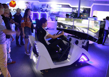 9D Cinema 3 Screens Racing Car Game Machine 360 ​​درجه مسابقات اتومبیل رانی F1 مسابقه