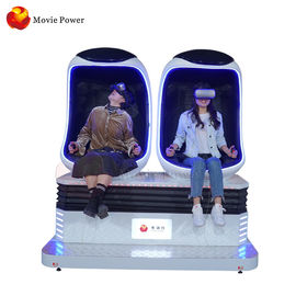 تجهیزات صندلی شبیه ساز واقعیت مجازی پارک تفریحی 9d Vr Cinema Egg با 2 صندلی