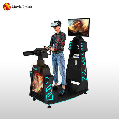 Black Color VR Gatling Simulator Virtual تفنگ واقعیت واقعیت بازی تیراندازی