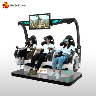 New Business Idea VR Coin Operated 3 Seats 9d Virtual Reality Virtual Simulator Dynamic