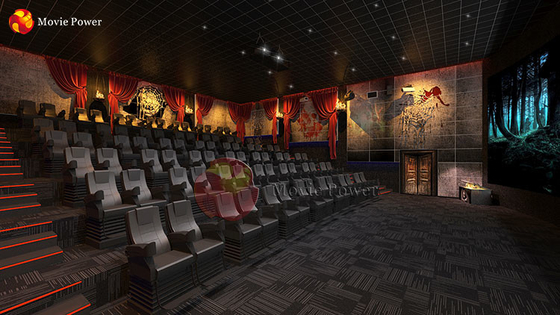جلوه ویژه سینمای 5 بعدی 10 صندلی سیستم تئاتر 4 بعدی تجاری