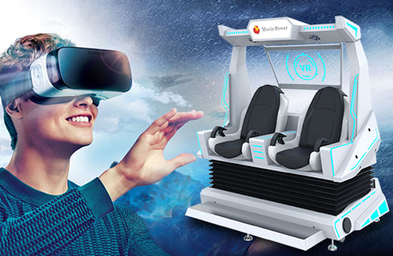 دو صندلی پارک تفریحی 9D Egg VR Cinema Equipment 0
