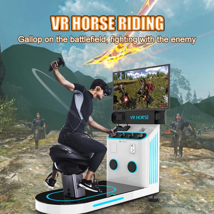 بازی Coin Operated VR Virtual Reality Simulator Horse 9d Experience Game Racing Simulation 0