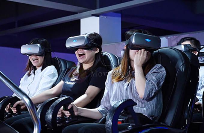تجهیزات بازی واقعیت مجازی Roller Coaster Amusement 6 Seaters 9D 1