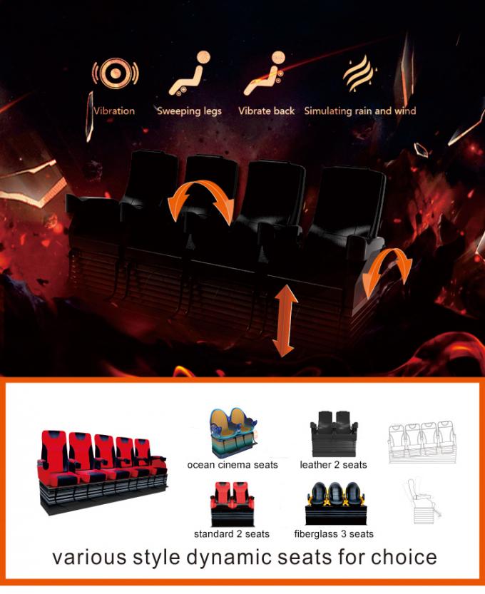 Immersive Dynamic Commercial 5D Cinema Systems Theatre Simulator VR 5D Cinema 0