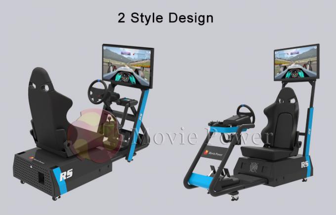 بازی خانگی کوچک هیدرولیک VR Racing Simulator تجهیزات راننده ماشین 0.5KW 3
